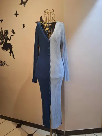 Robe pull bleue