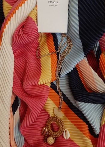 Long collier avec pendentif coquillage vilanova neuf