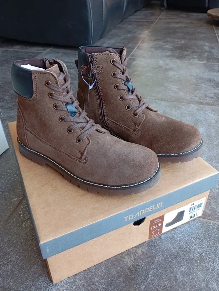Bottines garçon neuves p.34 - photo numéro 7