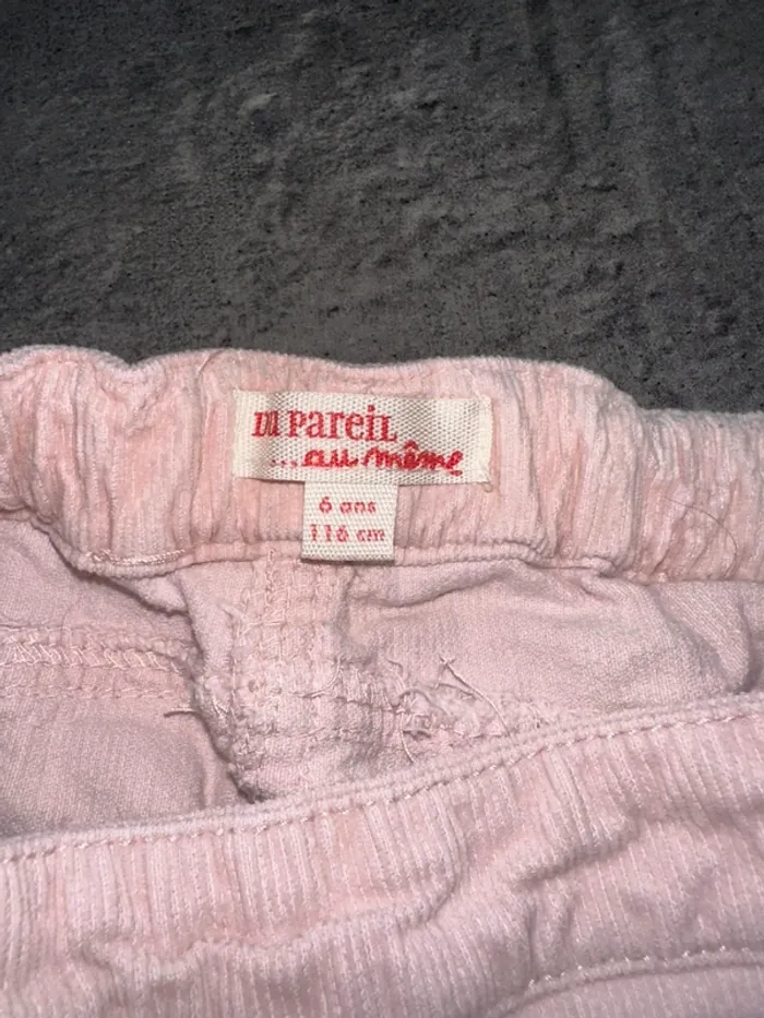 Pantalon velours fille DPAM – 6 ans - photo numéro 5