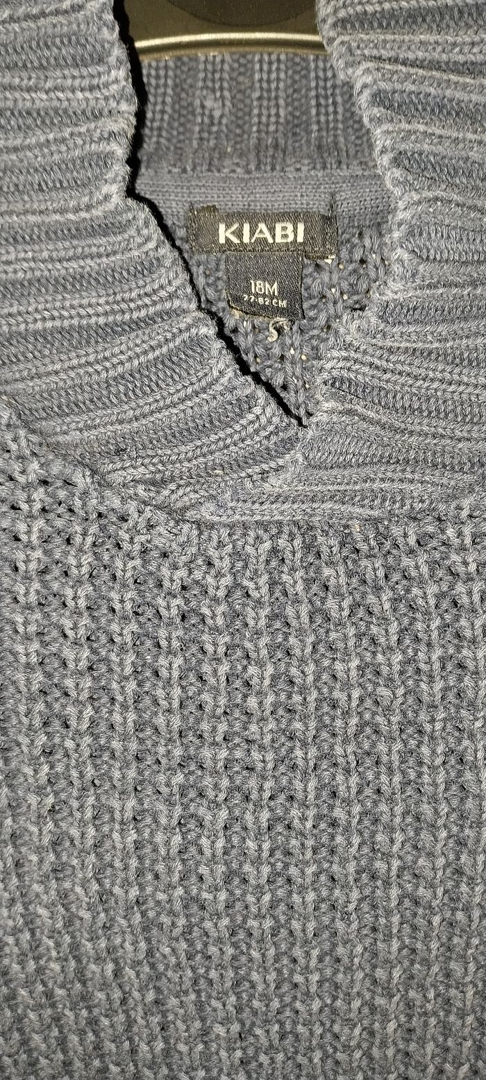Pull Grosses mailles coton by Kiabi Excellent état 18 mois - photo numéro 3