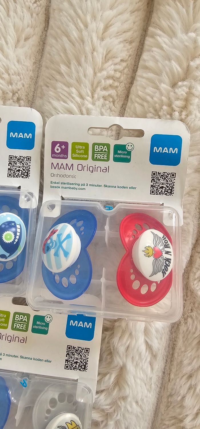 Lot de 6 sucettes Mam Original 6 mois + - photo numéro 3
