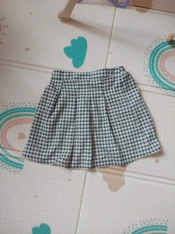 Jupe motif pied de poule