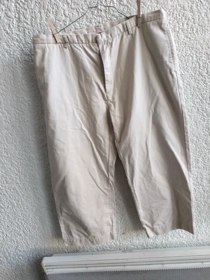Pantacourt beige tex taille 46 - photo numéro 2