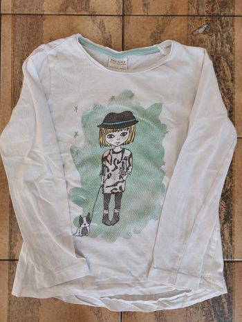 T-shirt manche longue 💯% coton fille