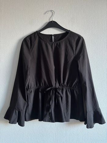 Blouse noir à noeuds