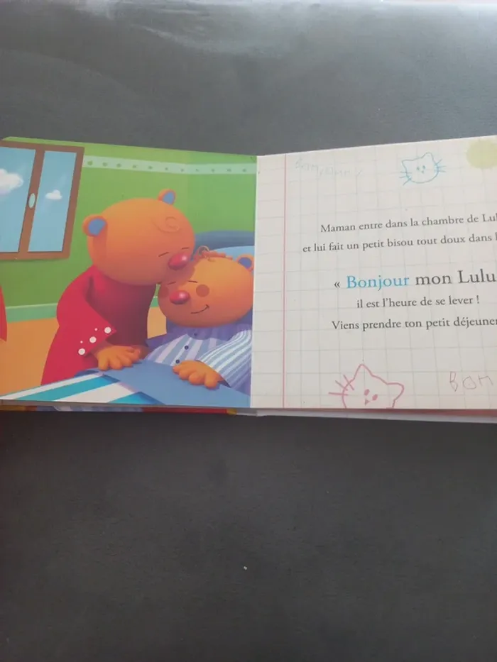 Livre cartonné bonjour fleurus lulu et poupadi - photo numéro 2
