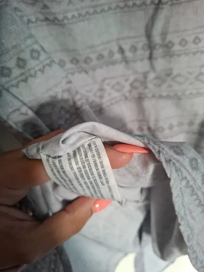 Chemise Hollister Grise à Motifs Éthniques – Taille S - photo numéro 5