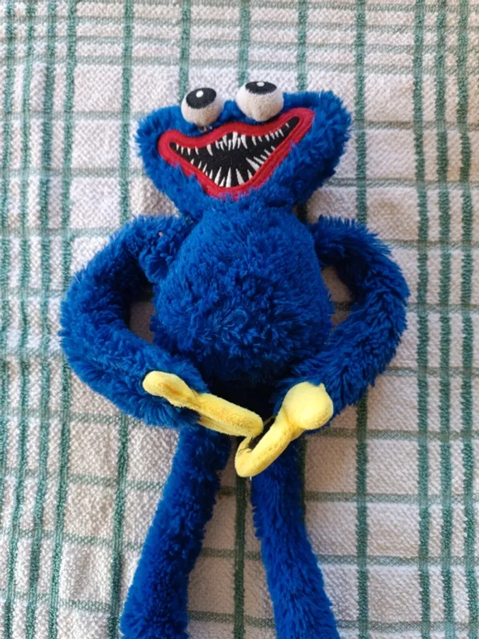 Peluche bleue Huggy Wuggy 38 cm - photo numéro 2