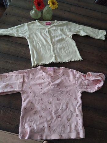 Lot t shirt neuf et gilet tout compte fait fille 23 mois