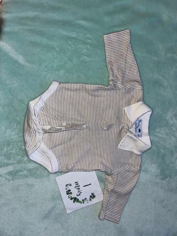 Body bébé effet chemise