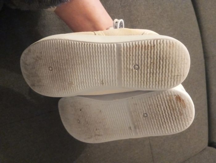 Baskets en tissu crème et paillettes 37 - photo numéro 3