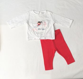 Ensemble t-shirt + legging Pat & Ripaton 3 mois