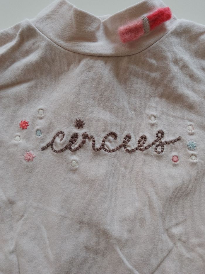 Ensemble robe et t-shirt bébé fille 9 mois DPAM - photo numéro 8
