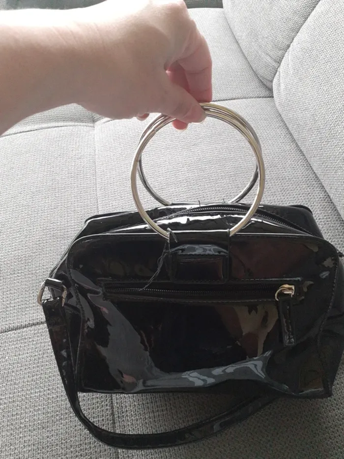 Sac noir brillant - photo numéro 3