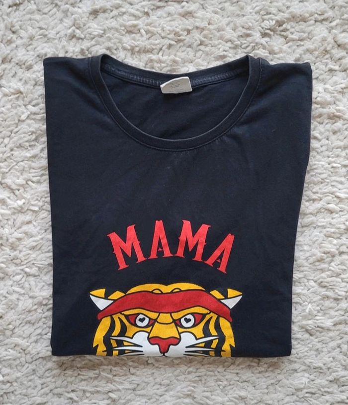 T-shirt noir motif tigre Kulte Taille M ou 38 40 - photo numéro 2