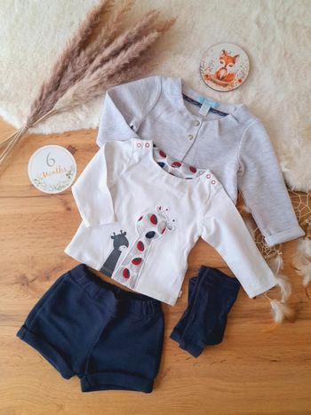 Ensemble tenue automne hiver 6 mois Obaibi
