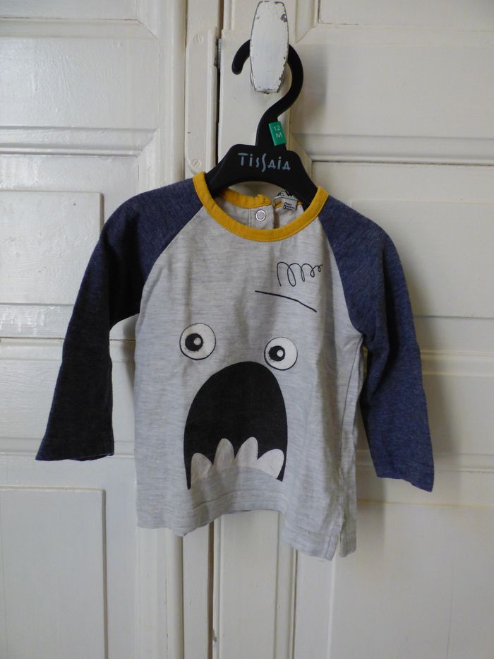 T-shirt manches longues 6 mois garçon
