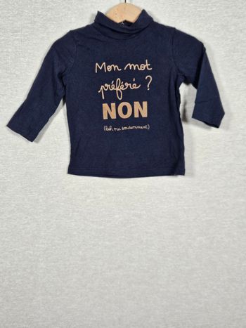 T-shirt manche longue gemo 12 mois 