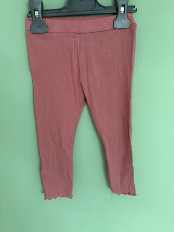 Legging côtelé rose