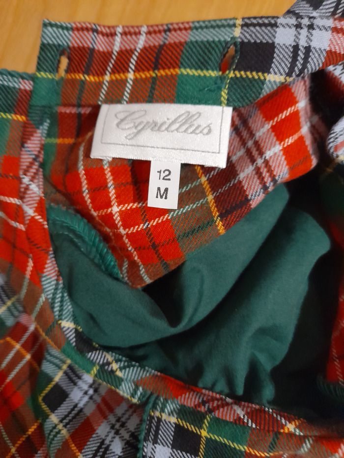 robe a carreaux rouge et verte Cyrillus taille 12 mois - photo numéro 6