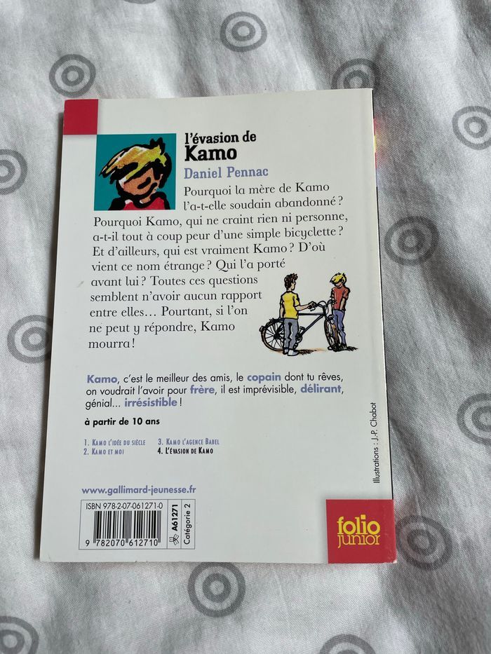 Livre l’évasion de Kamo Daniel Pennac - photo numéro 2