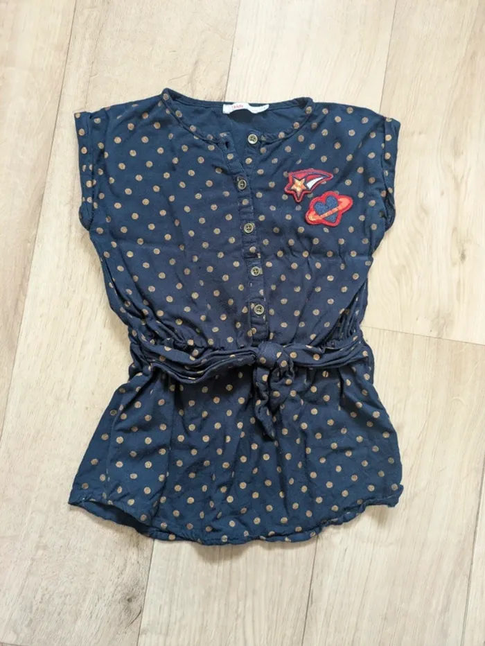 Blouse tunique marine Gemo 3 ans