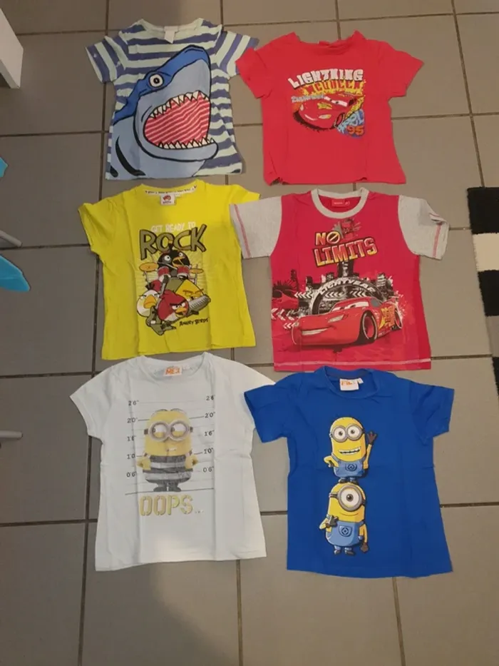 lot tee-shirts enfant