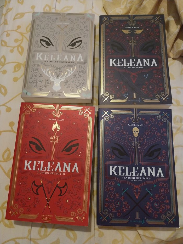 Romans Keleana tomes 1 + 3 + 4 Partie 1 La Reine des Ombres + Préquel 0.5- Sarah J. Maas La Martinière