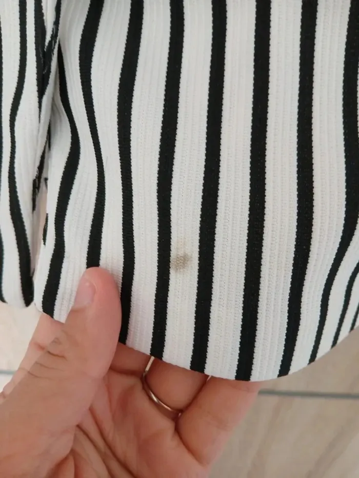 Veste marinière miss one 36 rayée - photo numéro 2