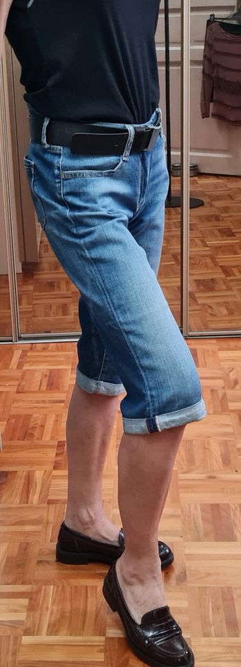 Bermuda jean femme le temps des cerises T40