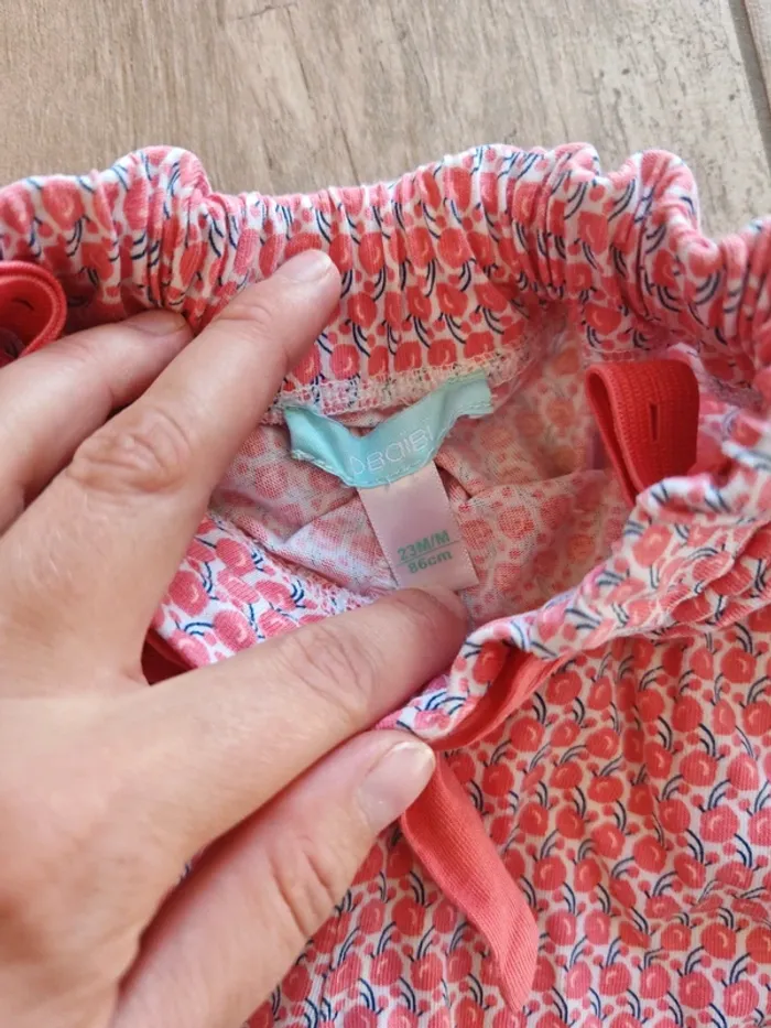 Pantalon fluide rouge Obaibi 23 mois - photo numéro 3