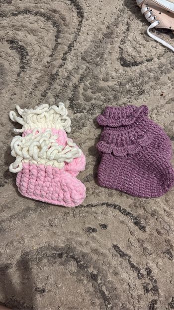 Chaussons au tricot