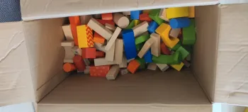 Lot jeu de construction en bois