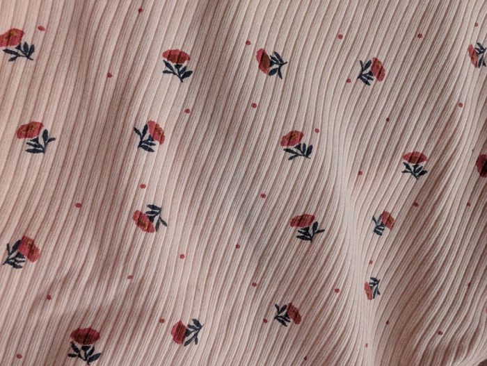 Body côtelé rose motif petites fleurs - 4A - Tape à l'Oeil - photo numéro 2