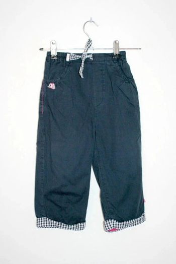 Pantalon doublé bleu marine Babygro 24 mois