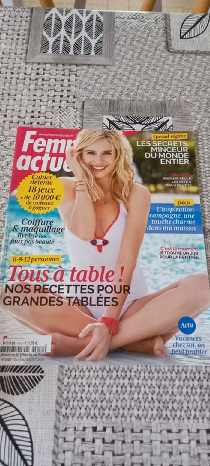 Magazines Femme actuelle année 2015 - photo numéro 18