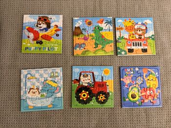 Lot de 6 puzzle de poche