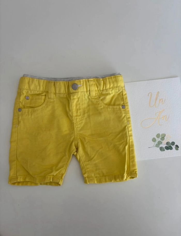 Short jaune Obaïbi 12 mois