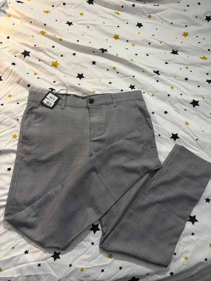 Pantalon carreau homme taille 46 neuf avec étiquette - photo numéro 4