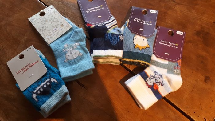 Lot 5 paires de chaussettes neuves Sergent Major 15-18
