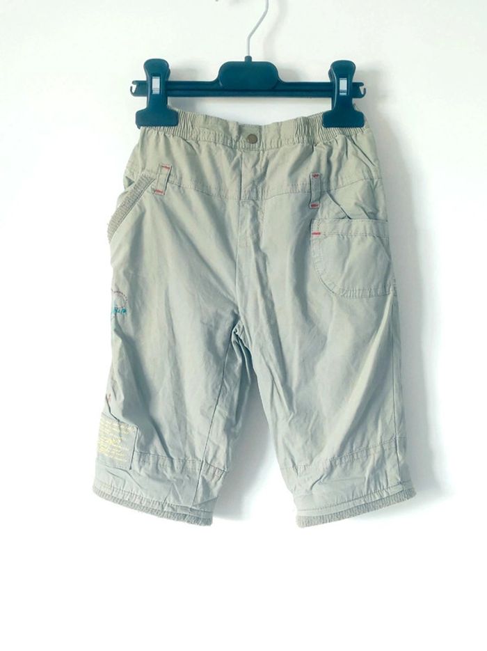 Pantalon bermuda vert clair Tissaia