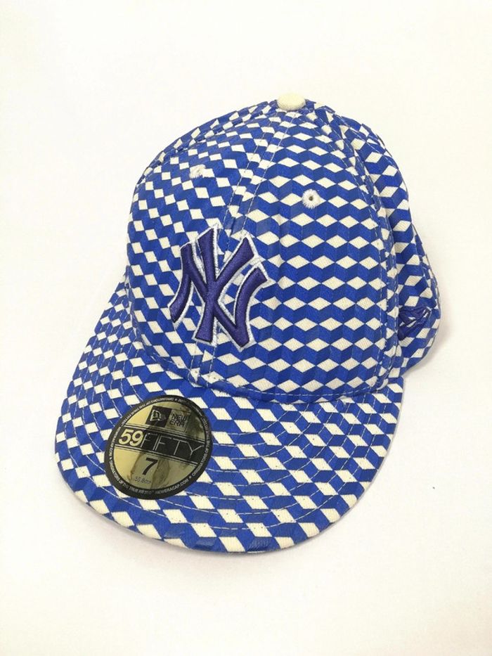 Casquette new York Yankees baseball new era motifs bleu taille 7