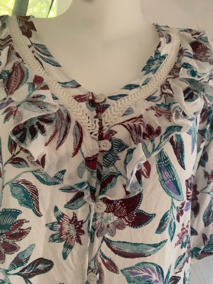 Blouse fleurie taille 40 M&Mode - photo numéro 4