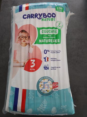 1 paquet de couches T3 (4-9 kg) 50 unités