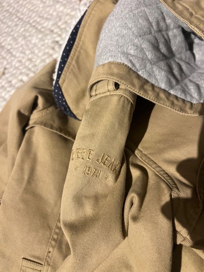Parka pépé jeans couleur camel 10 ans - photo numéro 3