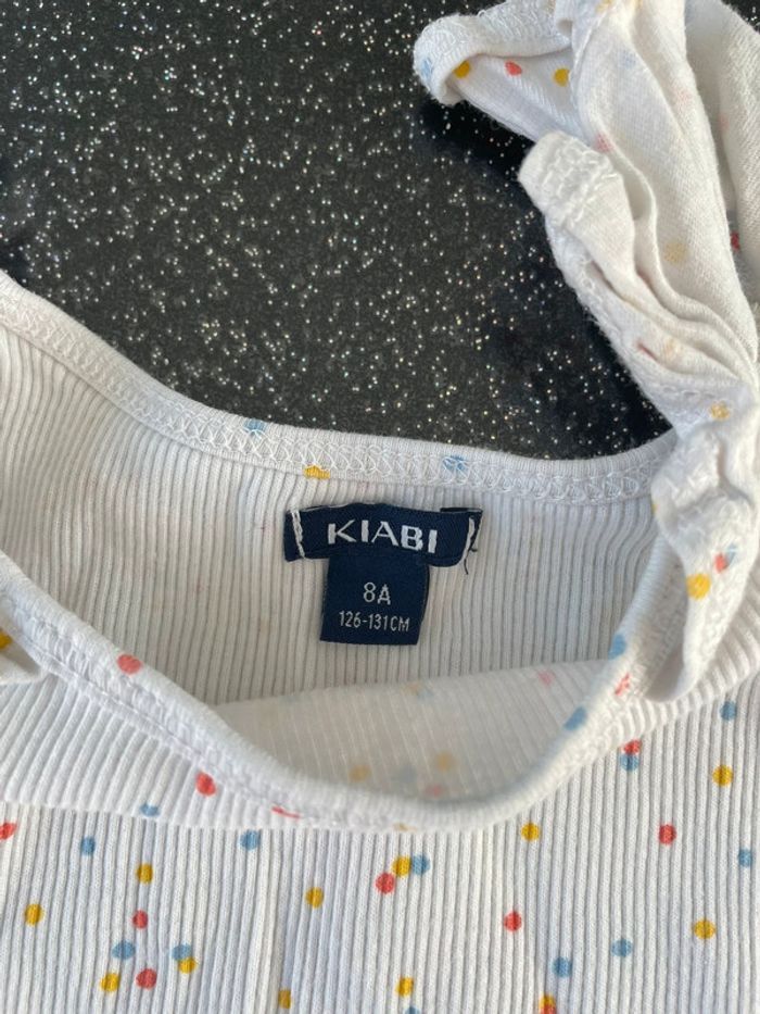 Kiabi - débardeur court à pois fille 8 ans - photo numéro 2