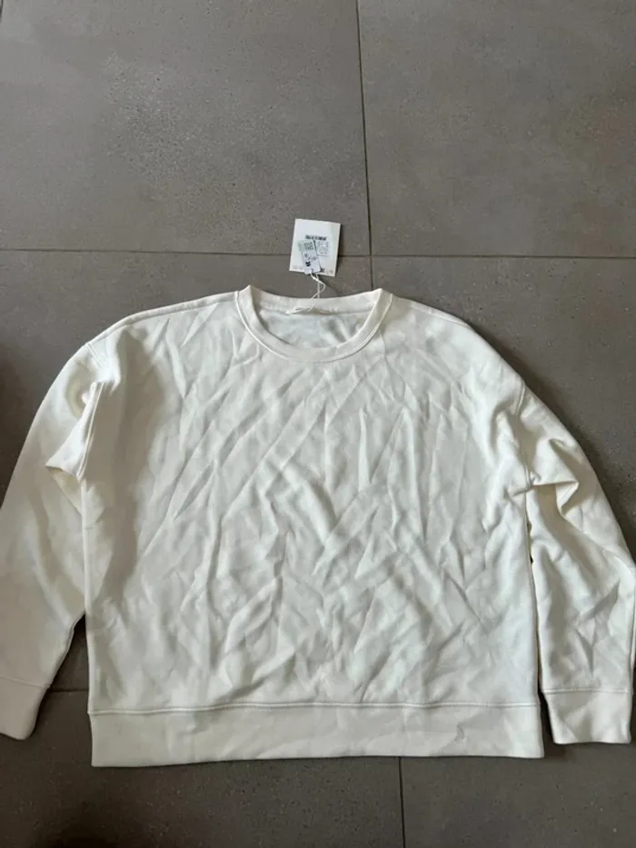 Pull blanc Msch Copenhagen, neuf avec étiquette, taille L/XL valeur 60€