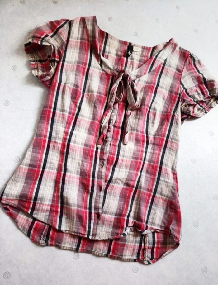 Chemise à carreaux H&M 🔸 t.38  🔄 - photo numéro 3