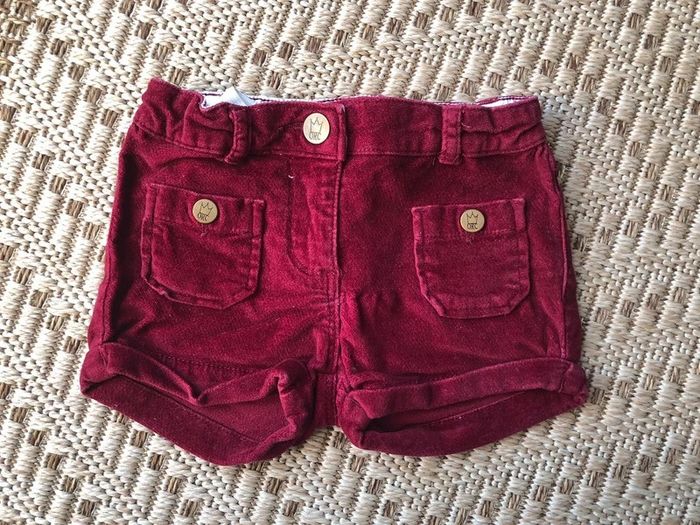 Short velours - taille 4 ans